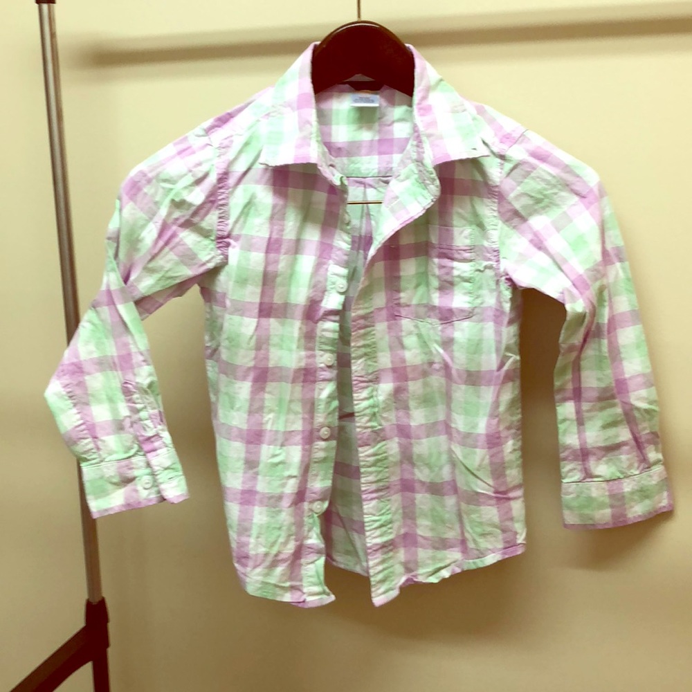 Gymboree girls button down shirt size S 5-6
